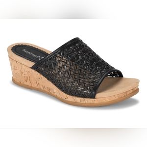NWOT Baretraps Flossey Wedge Slide Sandal, SZ 8M